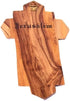 Olive Wood Crucifix, 14 Stations of the Cross Etched on Metal, 14x9x1 cm
