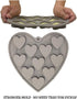 Heart Shaped Cake Pans - Heart Silicone Mold for Baking, Large 2 Inches, 10 Cavities for Ice Cube, Chocolate