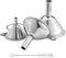 Stainless Steel Funnel Set - 3 Large Small Food Grade Mini Metal Kitchen Funnels for Transferring Oils, Liquids,