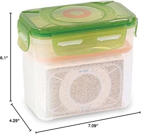 e-jen Premium Kimchi Sauerkraut Container, 0.45 gal/1.7L, Probiotic Fermentation with Inner Vacuum Lid (Earthenware