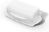 Butter Dishes with Lid for Countertop Refrigerator, Plastic Butter Dish Flip Top Lid Butter Container with Spreader, Non-Slip Bottom Butter Holder Keeper (White)