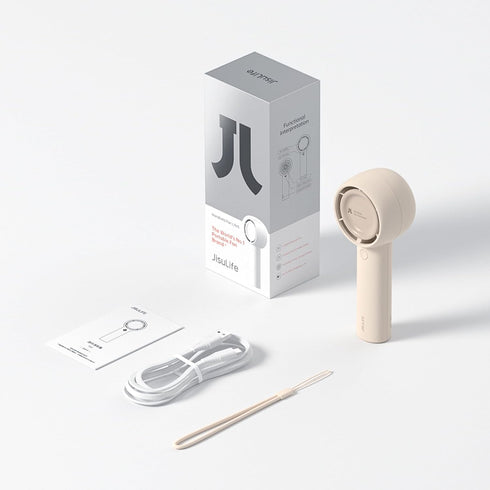 JISULIFE Portable Handheld Fan, Bladeless Mini Fan with 4500mAh, USB Rechargeable for Travel