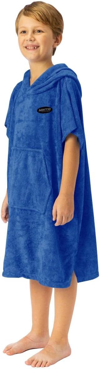 Thick Microfiber Surf Poncho Change Robe with Hood - Ideal for Water Sports