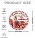 Generic 8x8 inch Jams Jellies Fresh Strawberries Aluminum Round Sign Vintage Strawberries Metal Signs Suitable for Home