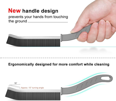 Hard Bristle Crevice Cleaning Brush, Small Kitchen and Bathroom Gap Cleaning Brush, 3 Pcs