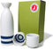 Janome Mino-Yaki Sake Set, Traditional Japanese Ware, 8 oz Bottle & 2 Cups, Tokkuri & Ochoko