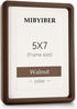 5x7 Picture Frame Wood Natural Solid Walnut Photo Frames with 4x6 Mat,