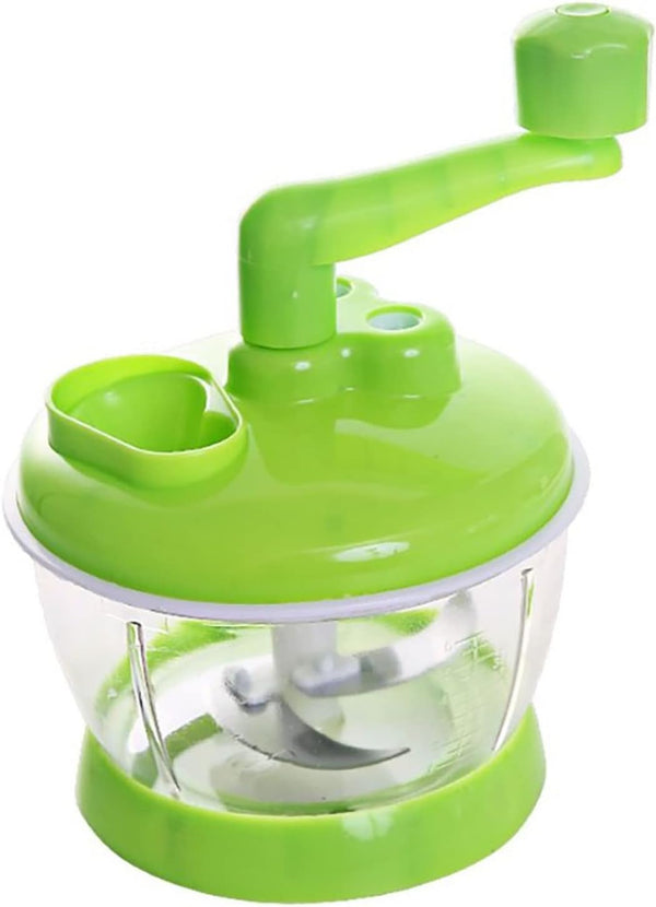 Multi-Functional Manual Food Processor - Hand Crank Rotary Dicer for Easy Cleaning - Mincer Mixer for Onion, Garlic, &