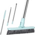 Affogato Floor Scrub Brush, Bathroom Long Handle Bathtub Push Broom, Shower Tile Grout Scrubber for Hard to Reach Areas