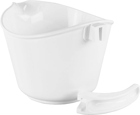 Reston Lloyd 2 QT Batter Bowl with Pour Spout, Non-Slip Base, Ergonomic Handle, White