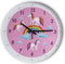Pink Wall Clock - Silent Non Ticking Décor for Kids Room, Office, School, Bedroom, Kitchen, 12 Inch