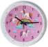 Pink Wall Clock - Silent Non Ticking Décor for Kids Room, Office, School, Bedroom, Kitchen, 12 Inch