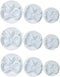 RAYNAG 3 Set Bowknot Plastic Fondant Plunger Cutters, Cookie Pie Crust Cutout Molds, Cake Decorating Cutter Plungers (9