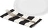 Black and White Table Linens, 100% Cotton Cloth Napkins 18" Dinner Pk 4
