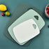 Plastic Cutting Board Set of 3 - Thick Chopping Boards for Kitchen, Easy Grip Handle, Dishwasher Safe (Green, 3Pcs)
