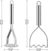 ReaNea 2pcs, Potato Masher Stainless Steel Mashed Potato Masher Kitchen Tool, Durable Mash Potatoes Masher Kitchen