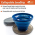 GSI Outdoors Travel Drip Coffee Maker, Pour-Over Java Drip I Collapsible Cone Fits All Coffee Cups & Mugs