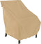 Classic Accessories Terrazzo Water-Resistant 26 Inch High Back Patio Chair Cover, Outdoor
