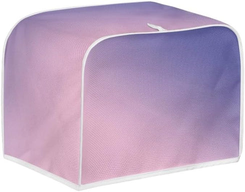 Toaster Cover 4 Slice, Wide Slot Machine Washable with Hang Loop (16x16"), Purple, 2PCS