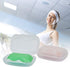 Soap Box Holder, 2-Pack Clear Soap Dish Container for Bathroom, Gym & Camping by Vonpri