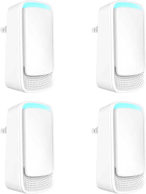 Plug In Air Ionizers, Negative Ion Technology Air Purifier, Quiet Operation for Home, Bedroom, Office, White