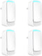 Plug In Air Ionizers, Negative Ion Technology Air Purifier, Quiet Operation for Home, Bedroom, Office, White