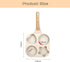 JUSTUP Nonstick Frying Pan, 4-Cup Egg Pan, 7.5 Inch Granite Skillet with Anti-scald Handle for Breakfast