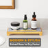 SpaceAid DryingNeat Instant Dry Sink Caddy Organizer, Kitchen Sponge Soap Holder Dispenser, Bamboo Gray