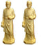 2 X St Joseph Statue Home Seller Faith Saint House, 3.5 Inch Figurine, New