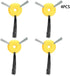 Zerodis Vacuum Cleaner Side Brush, 4pcs Sweeping Side Brush for Shark Rv750 Rv700 Robot Vacuum