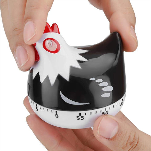Cooking Timer Oven Timer, Kitchen Timer for Boiled Eggs, Egg Timer for Home Baking (Black)