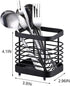 Black Wire Utensil Holder for Kitchen Counter, Tool Utensil Holder for Cooking Spatula Spoon