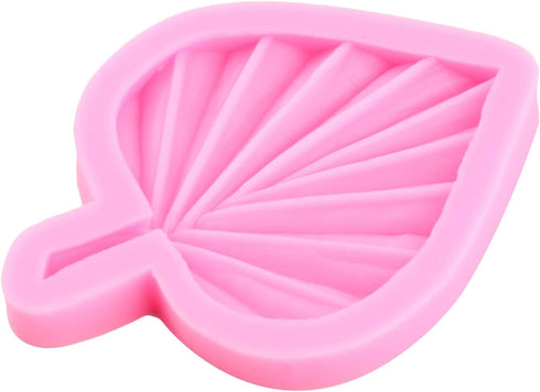 Fan Leaf Fondant Mold, Palm Leaf Silicone Mold for Cake Decorating, Hawaiian Tropical Leaf Candy Mold