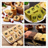 46 Coffee Stencils + 2 Steel Mesh Powder Shaker, Magnoloran Valentine's Day Stencils for Cookies, Baking Painting Mold
