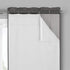 ECLIPSE Solid Minimalist Blackout Thermal Liner for Window Curtains, 2 Panels, 27" x 60", White