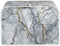 Golden Grey Marble Slice Toaster Cover, Washable Polyester Toaster Cover, Modern Arts Quilted Bread Maker Cover