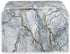 Golden Grey Marble Slice Toaster Cover, Washable Polyester Toaster Cover, Modern Arts Quilted Bread Maker Cover