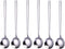 6 Pieces 18/10 Stainless Steel Korean Soup Spoons, Silver Cutlery
