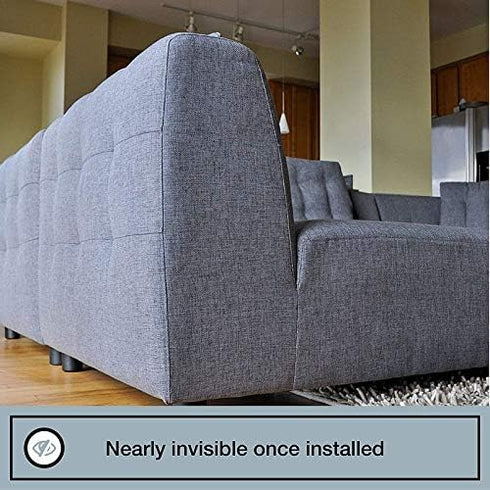 Heavy Duty Couch Connector for Sectional Sofa, 4 Pack - Easy Install & Uninstall, Universal Furniture Connector