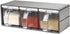 MARWENSED 3 (3 Salt Container With Lid And Spoon, Clear Seasoning Rack Spice Pots, Piece Seasoning Box For Home Kitchen