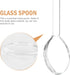 STOBAZA 6Pcs Glass Coffee & Espresso Spoons - 5.58 Inch Stirring Teaspoons for Home Bar, Clear