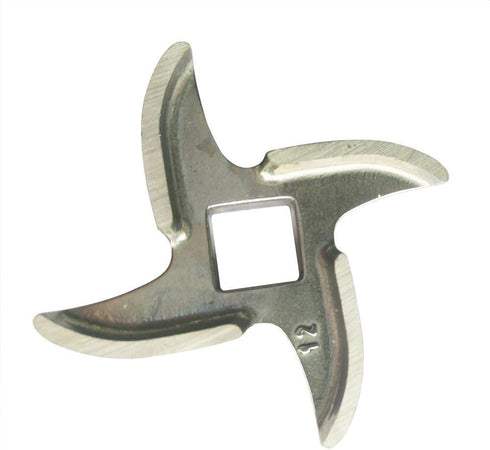2 Pcs #12 Stainless Steel Meat Grinder Blade, Replacement Knife Cutter for Grinders