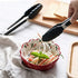 2-Pack of 9" (Small) & 12" (Large) Kitchen Tongs Set: Non-Stick Silicone-Stainless Steel Cooking Tongs, BPA Free, Heat Resistant (480 F) - Non-Slip Grip & Locking Metal Food Tongs (Black) by VIGOR PATH