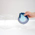 Clear Acrylic Mineral Geode Fossil Coral 3-Peg Round Holder, Dustproof Box for Small Collectibles Display, Large 5x5x5in