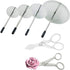 Stainless-Steel Cake Decor Baking Tools for Icing Flowers, 2 Flower Lifters and 4 Flower Nails