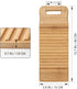 Large Washboard 15.7"x5.9", Hand Washing Board for Laundry, Natural Bamboo Old Fashioned Wash Board