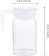 IMIKEYA Small Glass Pitcher Plastic Pitcher with Lid Cold Water Kettle Juice Pitcher Water Beverage Pitcher for Ice Tea Drinks Home Party Supplies Clear Teapot by IMIKEYA