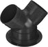 PATIKIL 3 Way Duct Splitter, 3"x3"x4" Y Reducer Connector for Dryer Exhaust Fan Vent Systems, Black