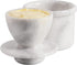 Radicaln Marble Butter Keeper 4.25'' Inches White Handmade French Butter Holder For
