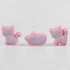 Cookie Cutters Cat Shape, 3PCS Animal Cookie Stamps for Baking, Pink